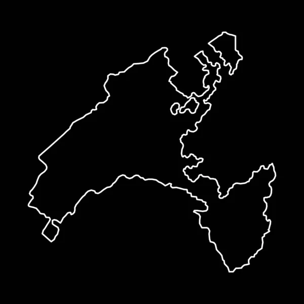 Карта Вод Кантони Швейцарії Приклад Вектора — стоковий вектор