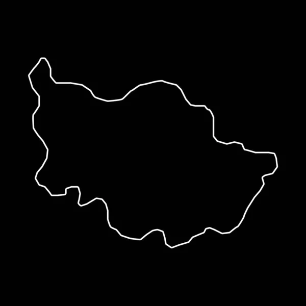 Χάρτης Ζούγκ Καντόνια Της Ελβετίας Εικονογράφηση Διανύσματος — Διανυσματικό Αρχείο