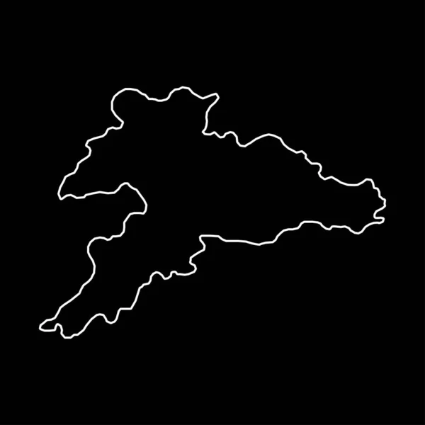 Χάρτης Jura Καντόνια Της Ελβετίας Εικονογράφηση Διανύσματος — Διανυσματικό Αρχείο