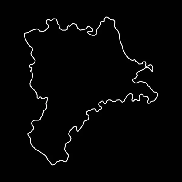 Lucerne Haritası Sviçre Kantonları Vektör Illüstrasyonu — Stok Vektör
