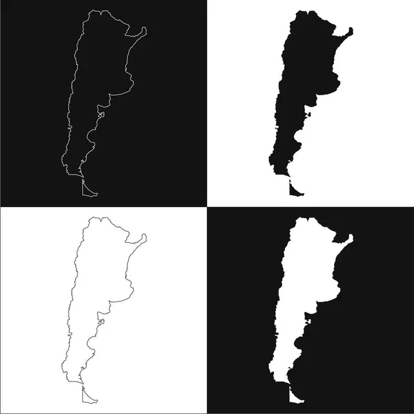 Argentine Fixer Des Cartes Sur Fond Blanc — Image vectorielle