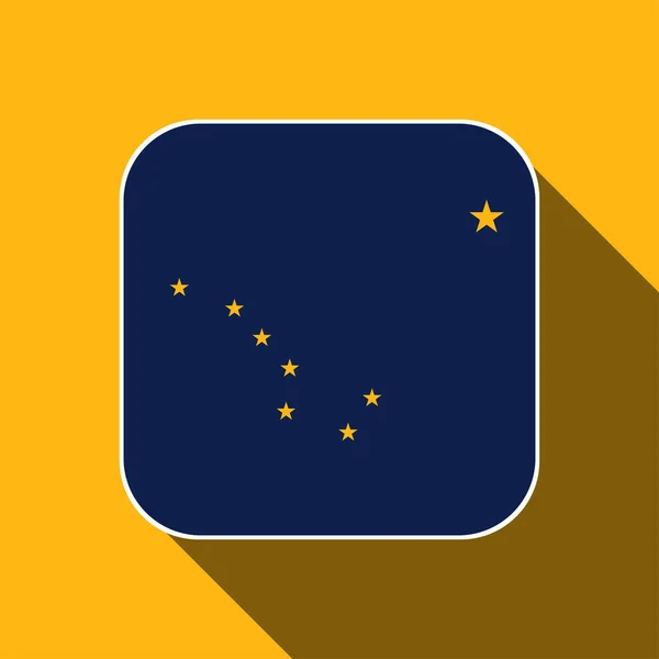 Alaska State Flag Vector Illustration — Stok Vektör