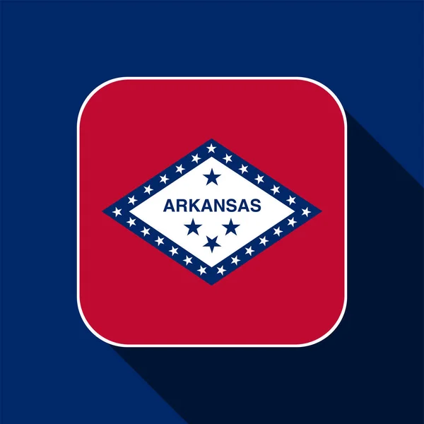 Arkansas State Flag Vector Illustration — Stock Vector