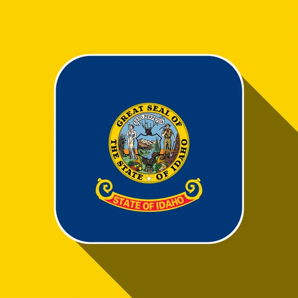 Idaho State Flag Vector Illustration — Vettoriale Stock