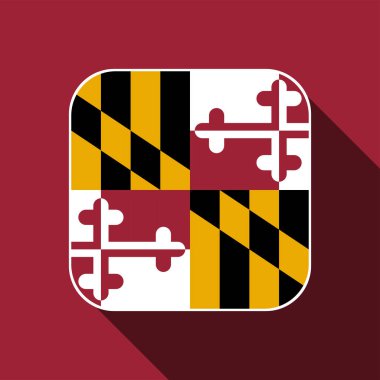 Maryland state flag. Vector illustration.