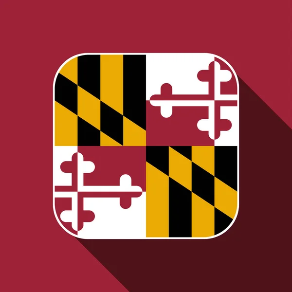 stock vector Maryland state flag. Vector illustration.