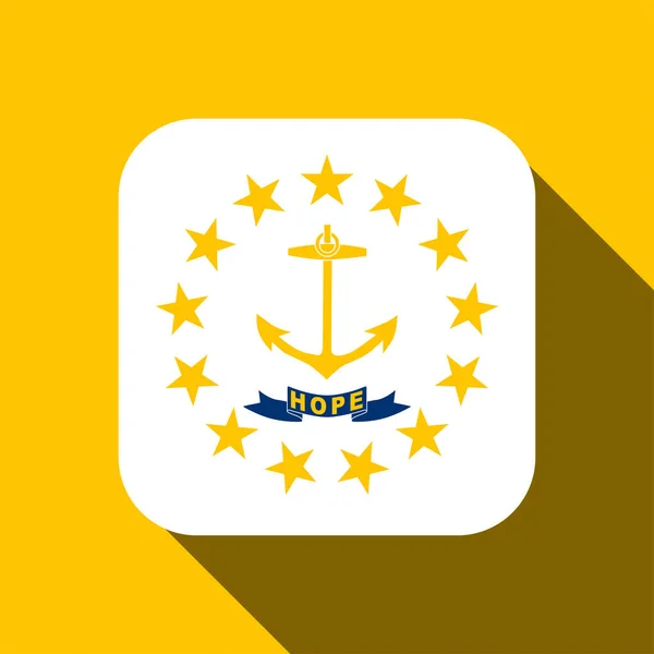 Bandera Del Estado Rhode Island Ilustración Vectorial — Archivo Imágenes Vectoriales