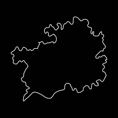 Guizhou eyalet haritası, Çin 'in idari bölümleri. Vektör illüstrasyonu.