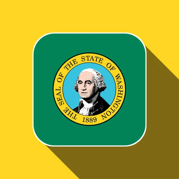 Washington State Flag Vector Illustration — Stock Vector