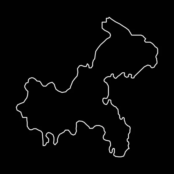 Chongqing Δημοτικός Χάρτης Διοικητικές Διαιρέσεις Της Κίνας Εικονογράφηση Διανύσματος — Διανυσματικό Αρχείο