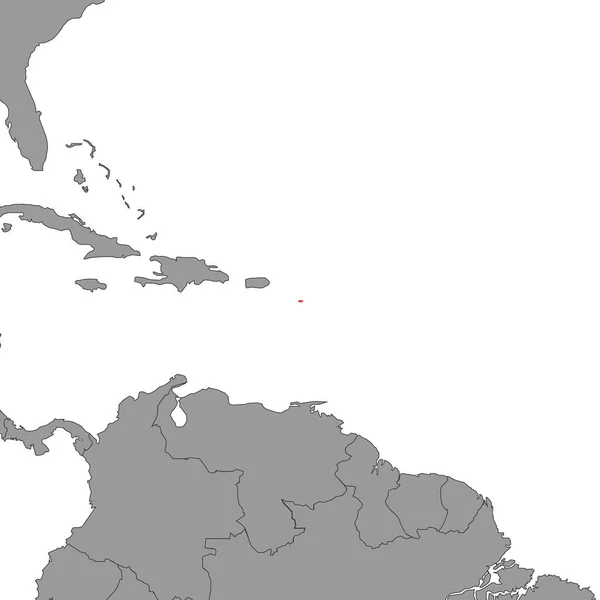 Pin Map Antigua Barbuda Flag World Map Vektorillusztráció — Stock Vector