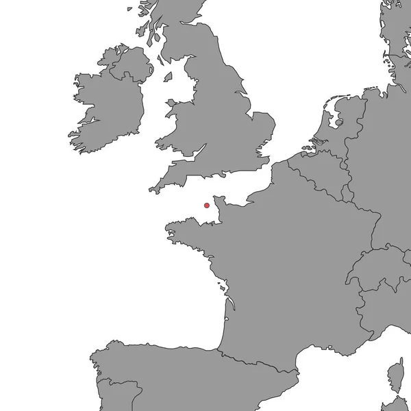 Guernsey Mapa Mundo Ilustração Vetorial —  Vetores de Stock