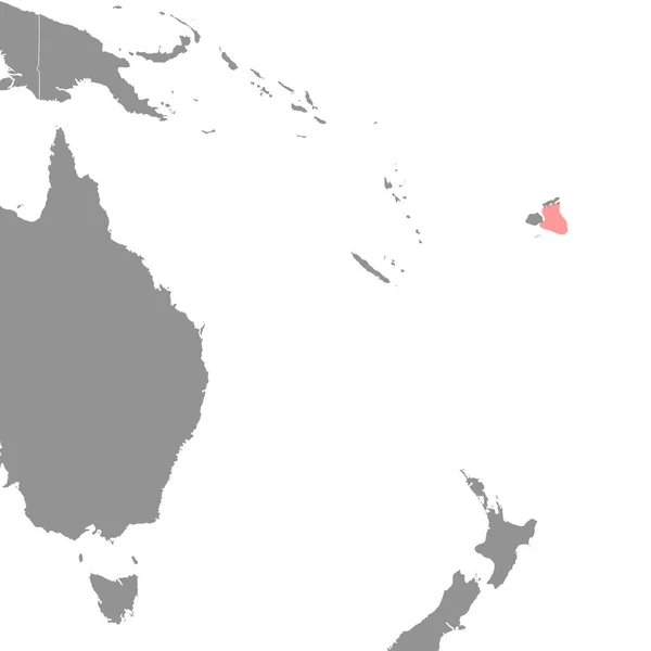 Koro Sea World Map Vector Illustration — Stockvector