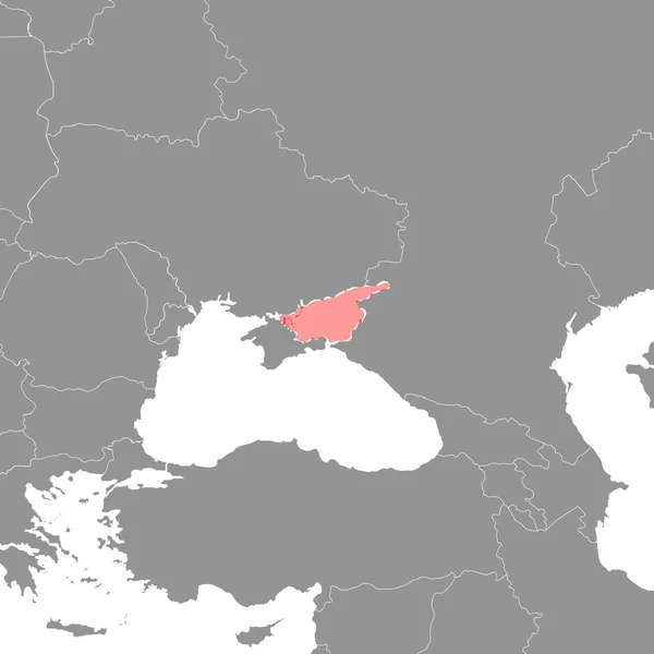 Азовське Море Карті Світу Приклад Вектора — стоковий вектор