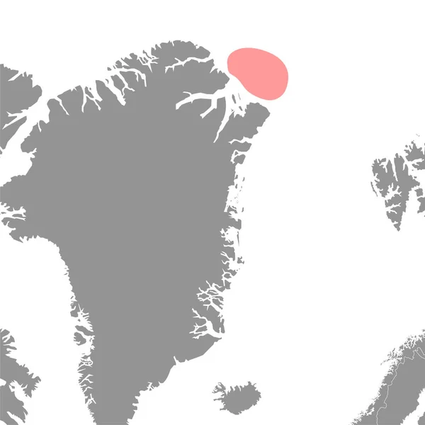 万德尔海在世界地图上 矢量说明 — 图库矢量图片
