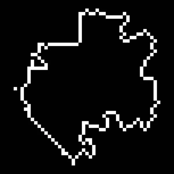 Pixel Map Gabon Vector Illustration — 스톡 벡터