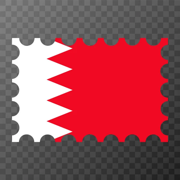 Timbro Postale Con Bandiera Del Bahrein Illustrazione Vettoriale — Vettoriale Stock
