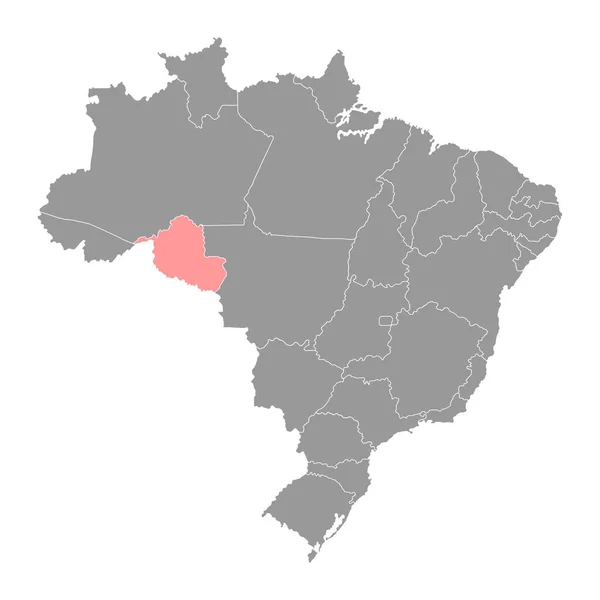 Mapa Rondonia Estado Brasil Ilustración Vectorial — Vector de stock