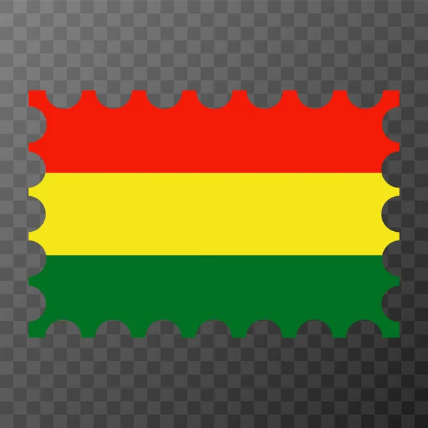 Carimbo Postal Com Bandeira Bolívia Ilustração Vetorial —  Vetores de Stock