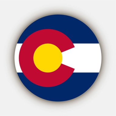 Colorado state flag. Vector illustration.
