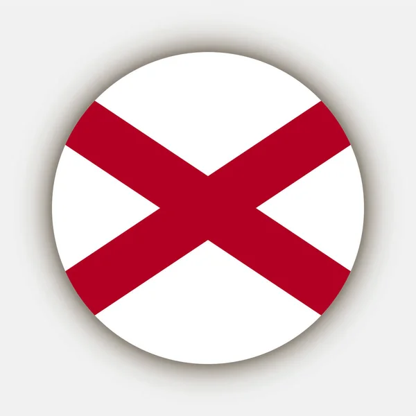 Alabama State Flag Vector Illustration — Stok Vektör
