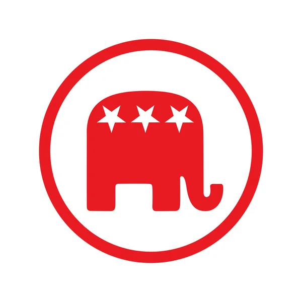 Republican Party Logo Vector Illustration — Stock Vector