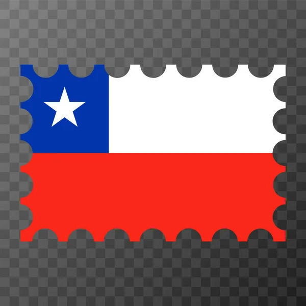 Carimbo Postal Com Bandeira Chile Ilustração Vetorial —  Vetores de Stock