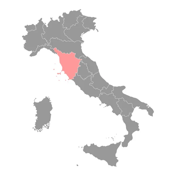 Tuscany Map Region Italy Vector Illustration — Stok Vektör