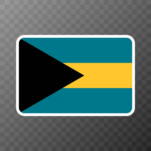 Bahamas Flag Official Colors Proportion Vector Illustration — Stockvector