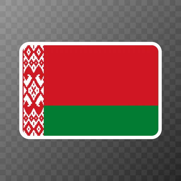 Bandiera Bielorussa Colori Ufficiali Proporzione Illustrazione Vettoriale — Vettoriale Stock