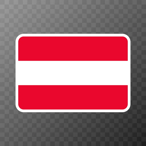Austria Bandiera Colori Ufficiali Proporzione Illustrazione Vettoriale — Vettoriale Stock