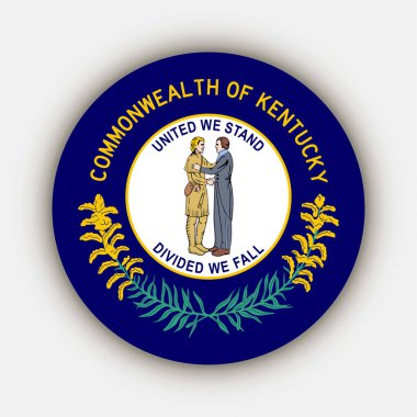 Kentucky state flag. Vector illustration.