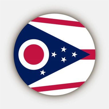 Ohio state flag. Vector illustration.