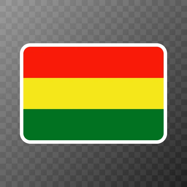 Bolivia Flag Official Colors Proportion Vector Illustration — Vettoriale Stock