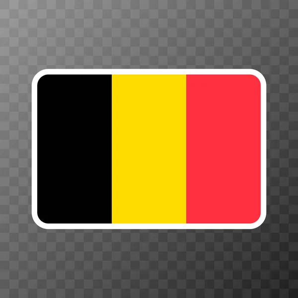 Belgio Bandiera Colori Ufficiali Proporzione Illustrazione Vettoriale — Vettoriale Stock