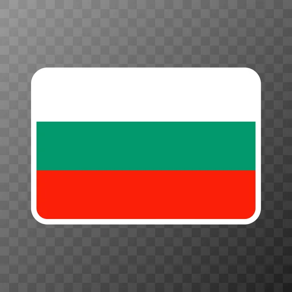 Bulgaria Flag Official Colors Proportion Vector Illustration — Wektor stockowy