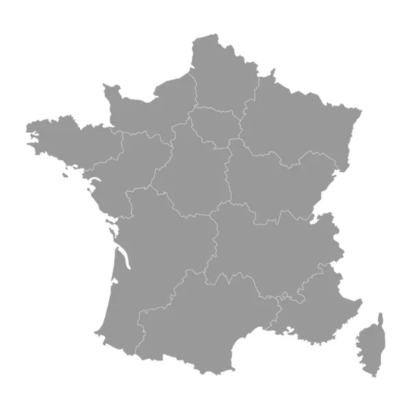 Francja Regionami Ilustracja Wektora — Wektor stockowy