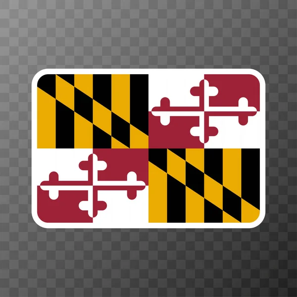 Maryland State Flag Vector Illustration — Stock Vector