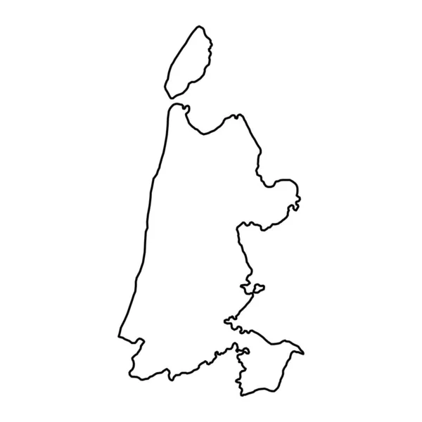 Noord Holland Provincie Nederland Vectorillustratie — Stockvector
