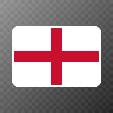 England flag, official colors and proportion. Vector illustration.