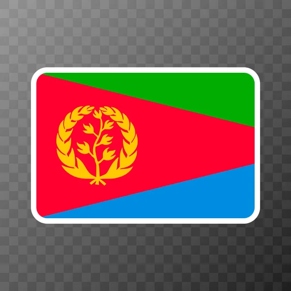 Eritrea Flag Official Colors Proportion Vector Illustration — Stock Vector