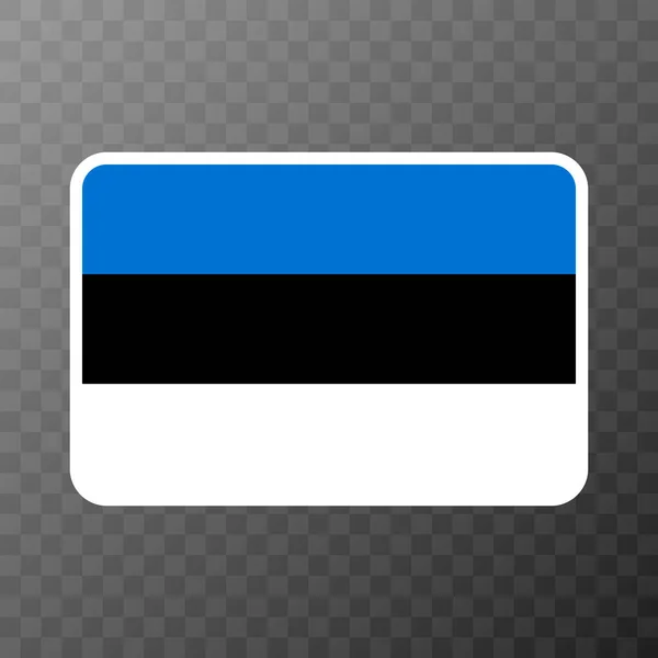 Bandeira Estónia Cores Oficiais Proporção Ilustração Vetorial — Vetor de Stock