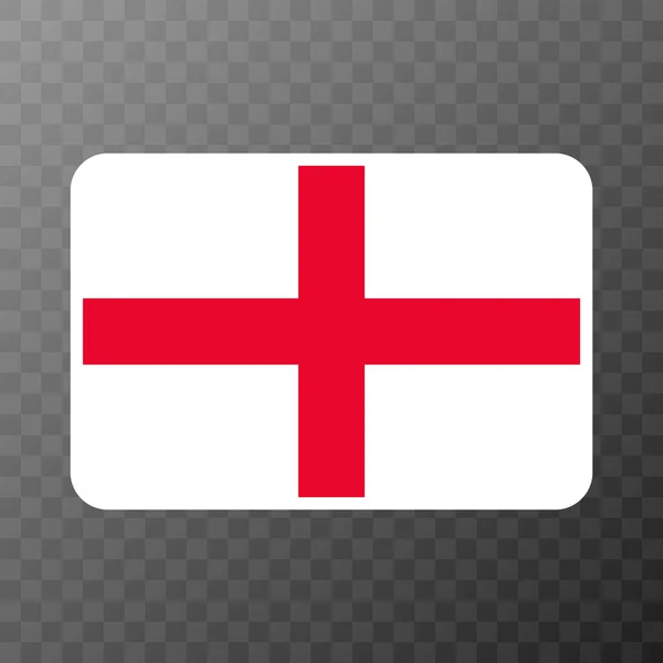Bandiera Inglese Colori Ufficiali Proporzione Illustrazione Vettoriale — Vettoriale Stock