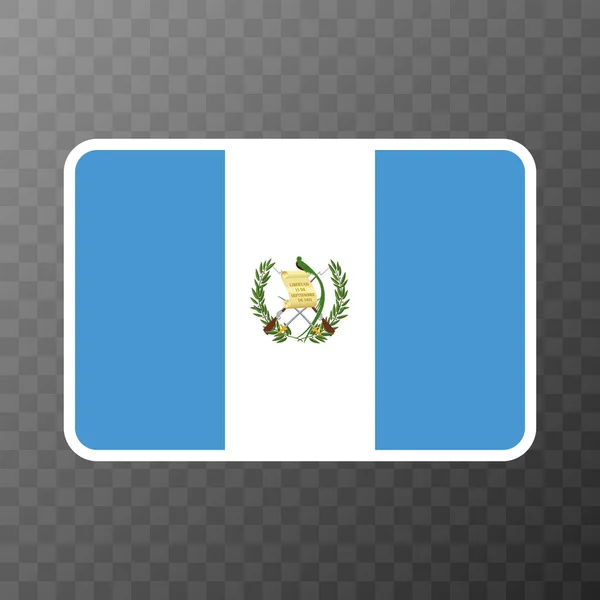 Guatemala Vlajka Oficiální Barvy Proporce Vektorová Ilustrace — Stockový vektor