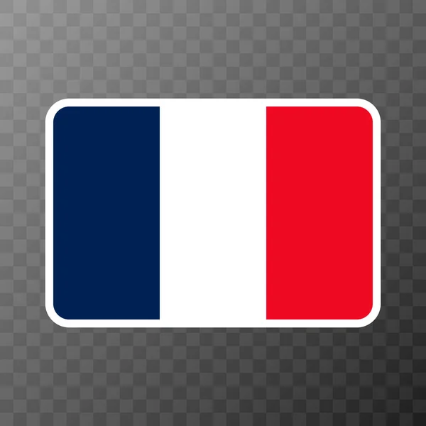 Frankrike Flagga Officiella Färger Och Proportioner Vektorillustration — Stock vektor