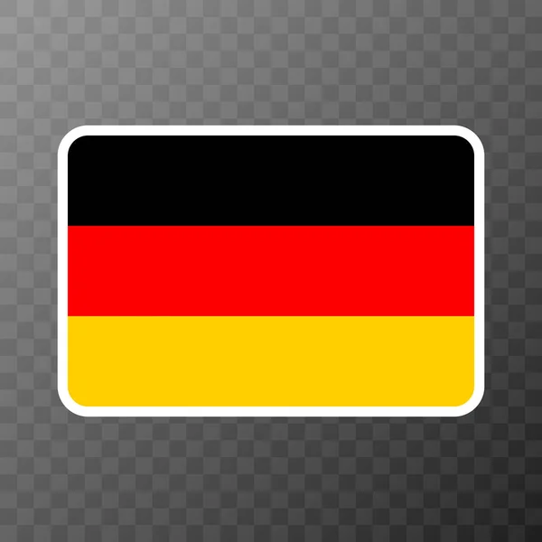 ドイツの国旗 公式の色と割合 ベクターイラスト — ストックベクタ