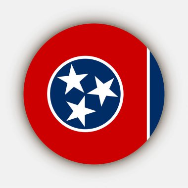 Tennessee state flag. Vector illustration.
