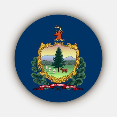 Vermont state flag. Vector illustration.