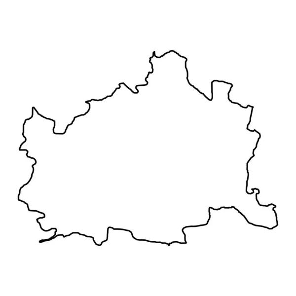 Χάρτης Της Βιέννης Της Αυστρίας Εικονογράφηση Διανύσματος — Διανυσματικό Αρχείο