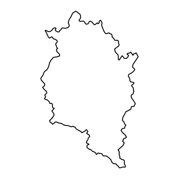 Vorarlberská Státní Mapa Rakouska Vektorová Ilustrace — Stockový vektor